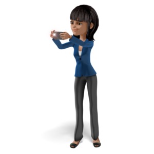 Kim Photograph Smart Phone PowerPoint clipart graphic preview.