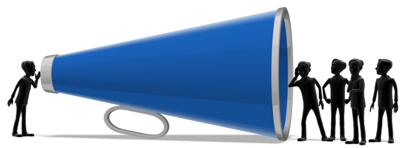 High-resolution clipart illustration of Businessmen Megaphone, designed for corporate operations tracking, strategic business execution, and professional reporting.