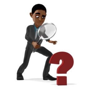 Ethan Searching For Answers PowerPoint clipart graphic preview.