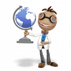 Data Holding Globe PowerPoint clipart graphic preview.