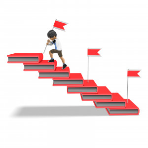 James Books Setting Goals PowerPoint clipart graphic preview.