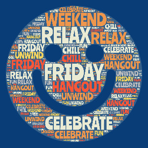 Happy Word Cloud Emoji Customizable PowerPoint clipart graphic preview.
