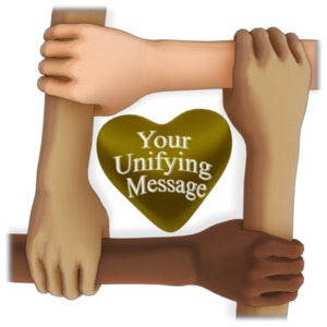 Holding Hands Heart Customizable PowerPoint clipart graphic preview.