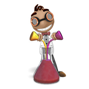 Data Large Beaker PowerPoint clipart graphic preview.