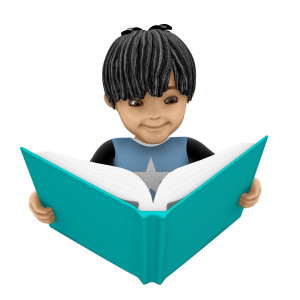 James Reading Book PowerPoint clipart graphic preview.