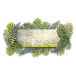 Palm Design Element PowerPoint clipart graphic preview.