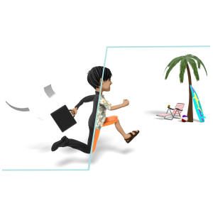 Change Of Pace PowerPoint clipart graphic preview.