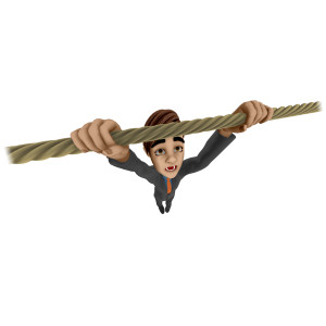 Hang In There PowerPoint clipart graphic preview.