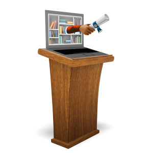 Diploma Online Education PowerPoint clipart graphic preview.