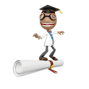 Data Surfing Large Diploma PowerPoint clipart graphic preview.