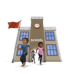 Last Day Of School PowerPoint clipart graphic preview.