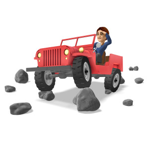 Phillip Exploring New Trails PowerPoint clipart graphic preview.