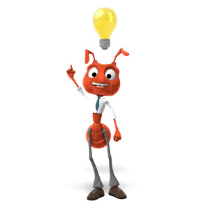 Anthony Bright Idea PowerPoint clipart graphic preview.