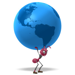 Samantha Carry World PowerPoint clipart graphic preview.