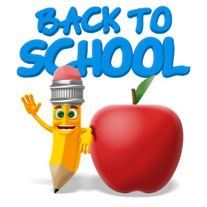 Scribbles Back to School PowerPoint clipart graphic preview.