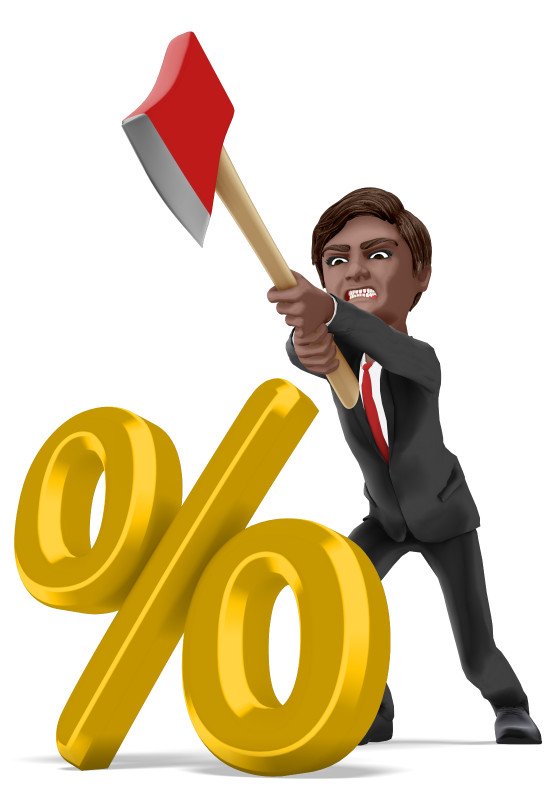 High-resolution clipart illustration of Business Man Axe Percent, designed for corporate operations tracking, strategic business execution, and professional reporting.