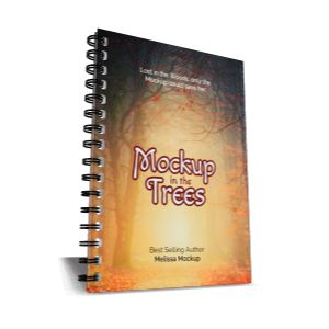 3D Book Binder  -  Mockup Customizable PowerPoint clipart graphic preview.