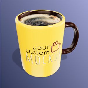 3D Coffee Mug  -  Mockup Customizable PowerPoint clipart graphic preview.