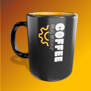 3D Coffee Mug  -  Mockup Customizable PowerPoint clipart graphic preview.