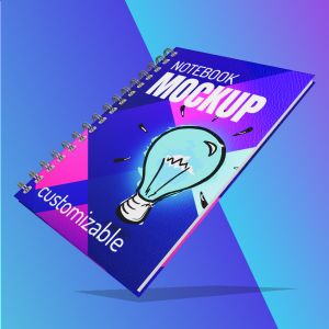 3D Book Binder  -  Mockup Customizable PowerPoint clipart graphic preview.