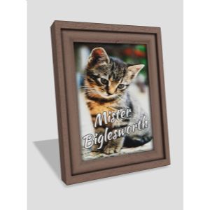 3D Picture Frame  -  Mockup Customizable PowerPoint clipart graphic preview.