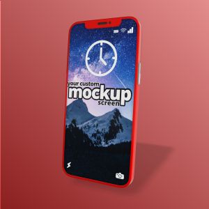 3D Smart Phone  -  Mockup Customizable PowerPoint clipart graphic preview.