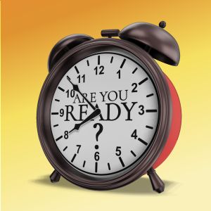 3D Alarm Clock  -  Mockup Customizable PowerPoint clipart graphic preview.
