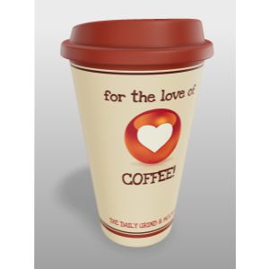 3D Paper Coffee Cup  -  Mockup Customizable PowerPoint clipart graphic preview.
