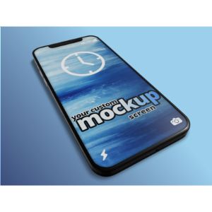 3D Smart Phone  -  Mockup Customizable PowerPoint clipart graphic preview.