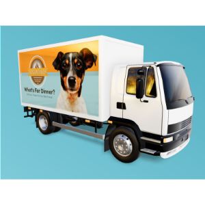 3D  Delivery Truck Customizable PowerPoint clipart graphic preview.