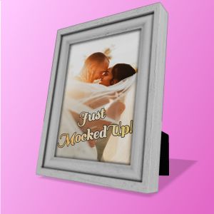 3D Picture Frame  -  Mockup Customizable PowerPoint clipart graphic preview.