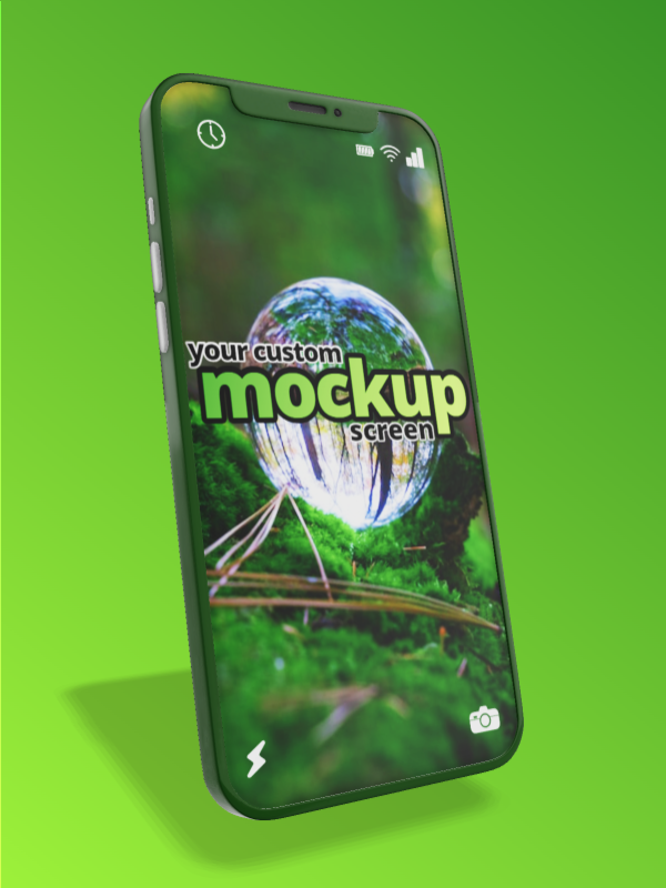 High-resolution customizable clipart of 3D Smart Phone Clipart - Customizable Mockup, designed for digital transformation strategies, enterprise software training, and advanced information technology frameworks.