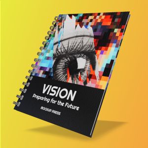 3D Book Binder  -  Mockup Customizable PowerPoint clipart graphic preview.