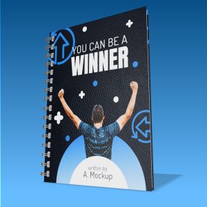 3D Book Binder  -  Mockup Customizable PowerPoint clipart graphic preview.