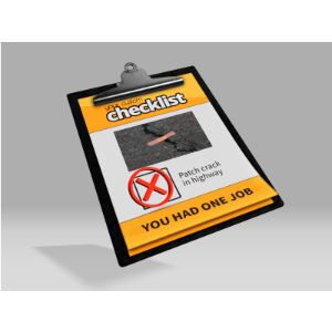 3D Clipboard  -  Mockup Customizable PowerPoint clipart graphic preview.