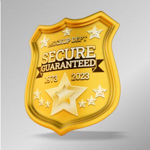 3D Authority Badge  -  Mockup Customizable PowerPoint clipart graphic preview.
