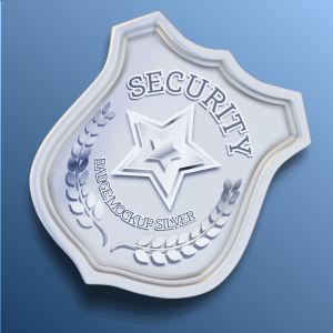 3D Authority Badge  -  Mockup Customizable PowerPoint clipart graphic preview.