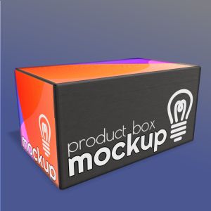 3D Product Box  -  Mockup Customizable PowerPoint clipart graphic preview.