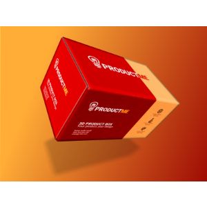 3D Product Box  -  Mockup Customizable PowerPoint clipart graphic preview.