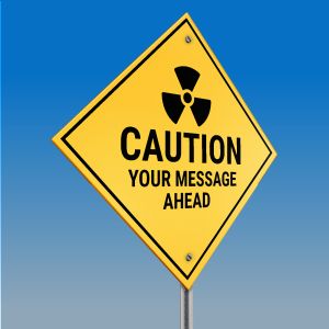 3D Caution Street Sign  -  Mockup Customizable PowerPoint clipart graphic preview.