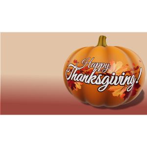 3D Pumpkin  -  Mockup Customizable PowerPoint clipart graphic preview.