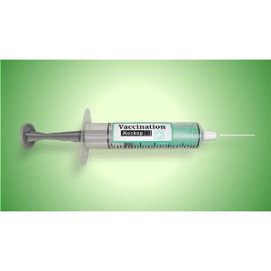 3D Syringe -  Mockup Customizable PowerPoint clipart graphic preview.