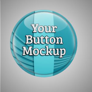3D Custom Badge Button  -  Mockup Customizable PowerPoint clipart graphic preview.