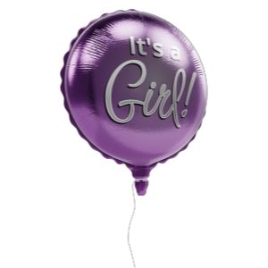 3D Custom Mylar Balloon  -  Mockup Customizable PowerPoint clipart graphic preview.