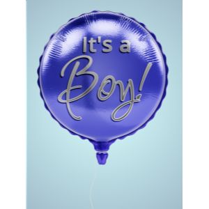 3D Custom Mylar Balloon  -  Mockup Customizable PowerPoint clipart graphic preview.