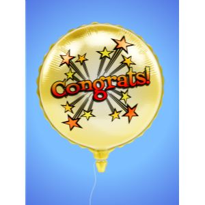 3D Custom Mylar Balloon  -  Mockup Customizable PowerPoint clipart graphic preview.