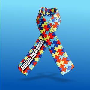 3D Custom Awareness Ribbon-  Mockup Customizable PowerPoint clipart graphic preview.