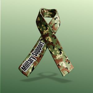 3D Custom Awareness Ribbon-  Mockup Customizable PowerPoint clipart graphic preview.