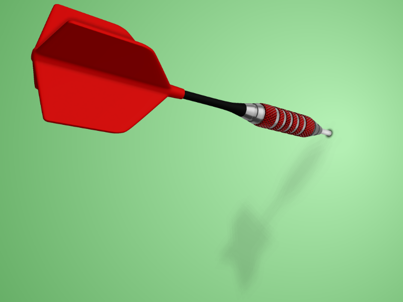 High-resolution customizable clipart of 3D Horizontal Dart in Wall Clipart, designed for corporate project kickoff meetings, creative strategy brainstorming, and innovative product development pitches.