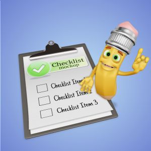 3D Scribbles Pencil Checklist  -  Mockup Customizable PowerPoint clipart graphic preview.